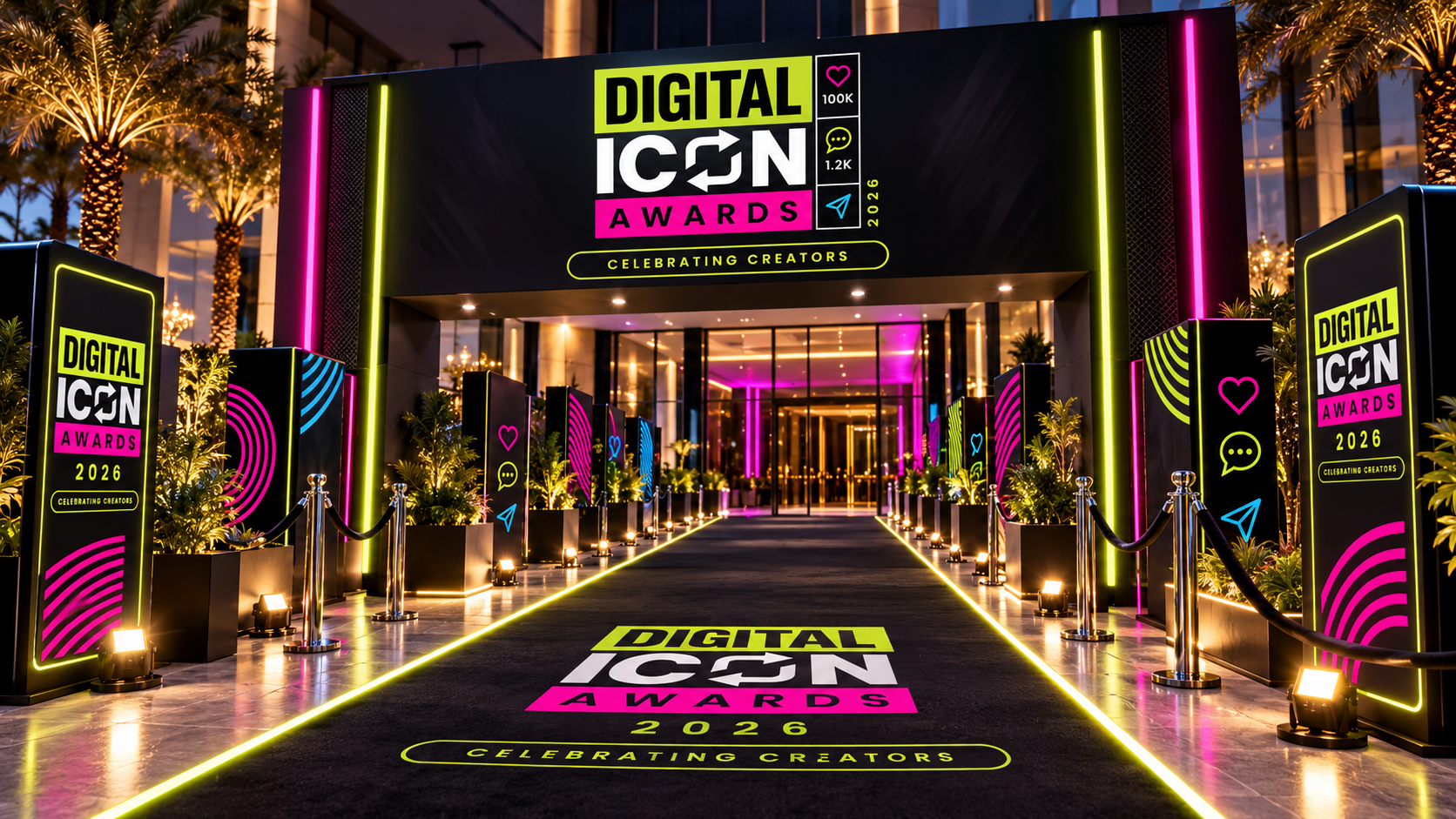 The Icon Walk gala entrance concept